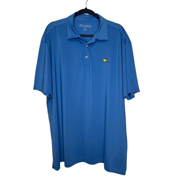 Augusta National Masters Golf Polo Shirt XL Blue Mens Embroidered Logo - Picture 1 of 10